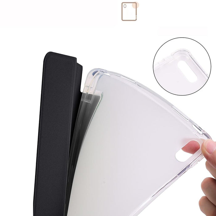 For Huawei Matepad 11 2021 3-Folding Transparent Tpu Smart Leather Tablet Case
