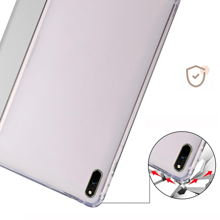 For Huawei Matepad 11 2021 3-Folding Transparent Tpu Smart Leather Tablet Case