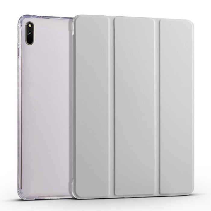For Huawei Matepad 11 2021 3-Folding Transparent Tpu Smart Leather Tablet Case