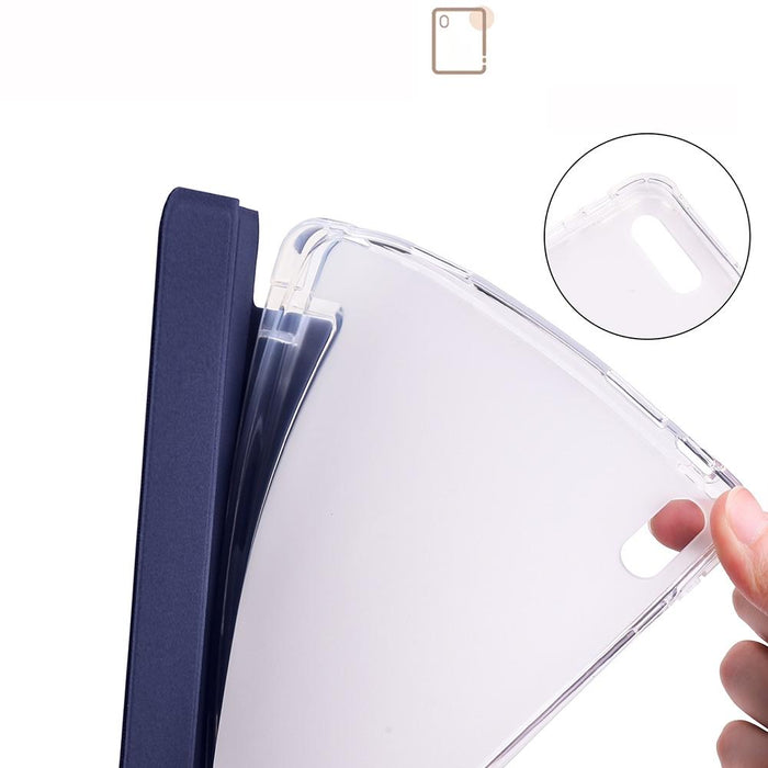 For Huawei Matepad 11 2021 3-Folding Transparent Tpu Smart Leather Tablet Case