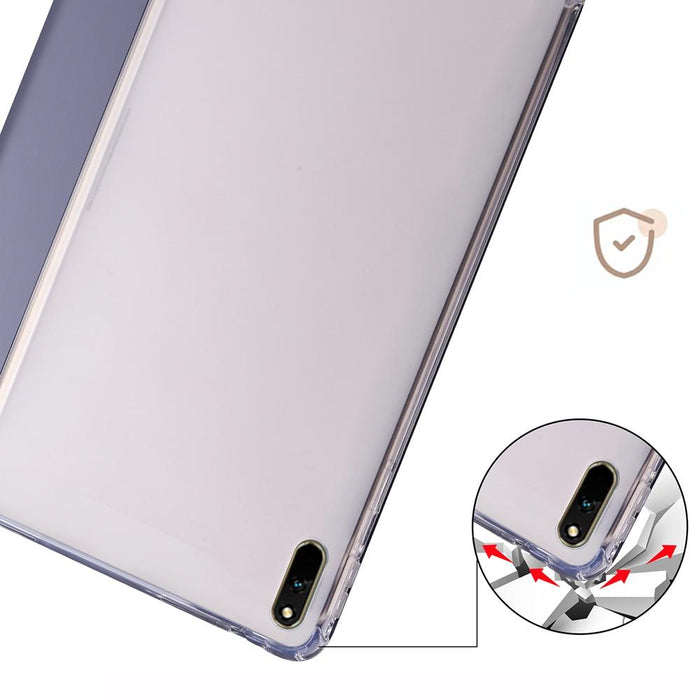 For Huawei Matepad 11 2021 3-Folding Transparent Tpu Smart Leather Tablet Case