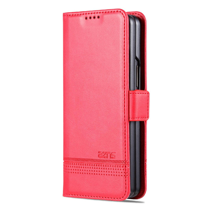 Leather Magnetic Calf Texture Phone Case For Samsung Galaxy