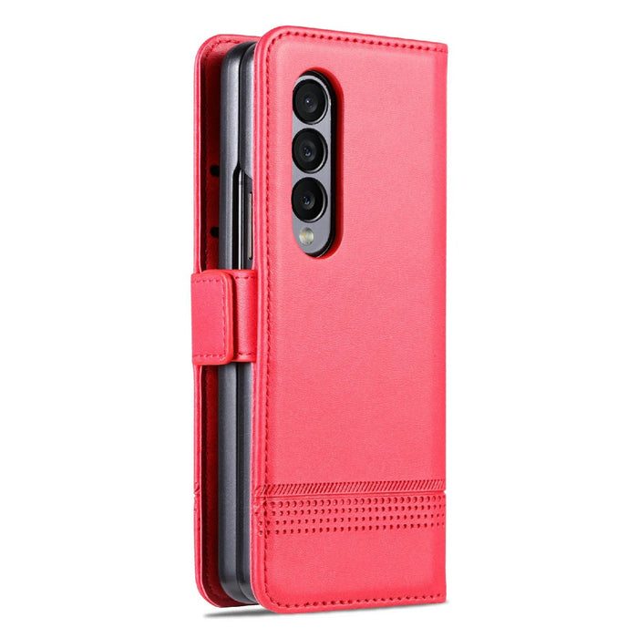 Leather Magnetic Calf Texture Phone Case For Samsung Galaxy