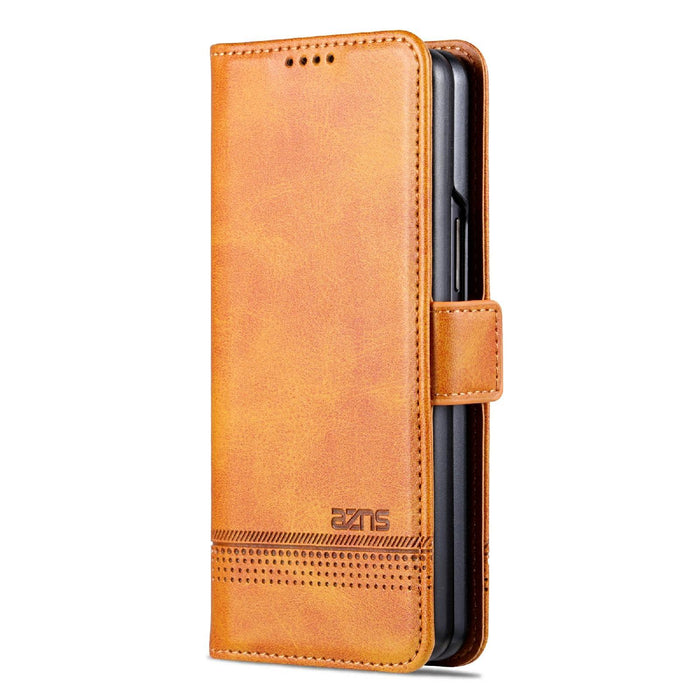 Leather Magnetic Calf Texture Phone Case For Samsung Galaxy