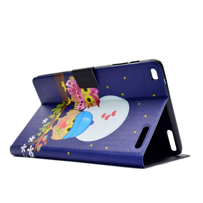 Electric Pressed Left Right Flat Feather Case With Sleep Function Pen Cover & Card Slot & Holder
