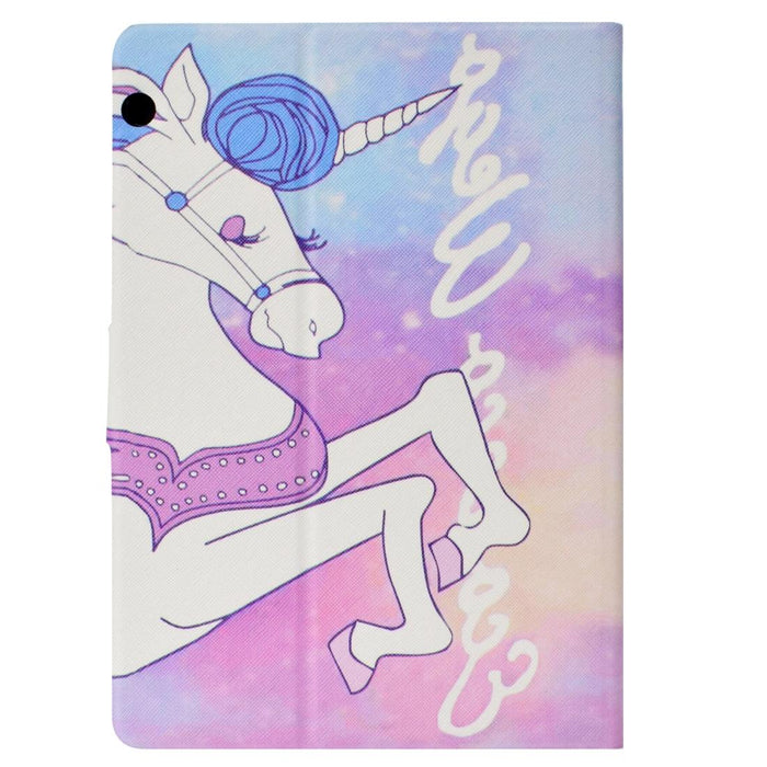 Electric Pressed Left Right Flat Feather Case With Sleep Function Pen Cover & Card Slot & Holder