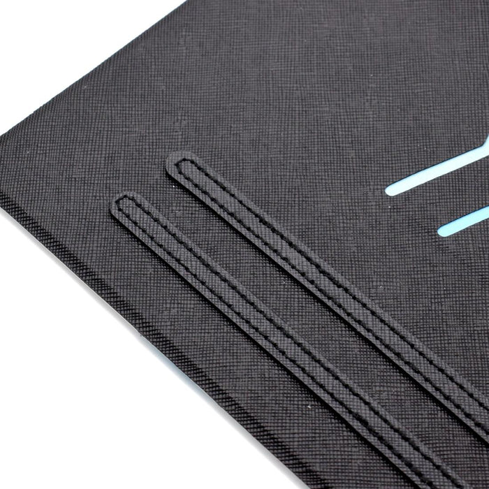 Electric Pressed Left Right Flat Feather Case With Sleep Function Pen Cover & Card Slot & Holder