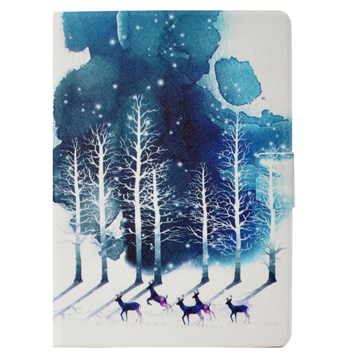 Electric Pressed Left Right Flat Feather Case With Sleep Function Pen Cover & Card Slot & Holder