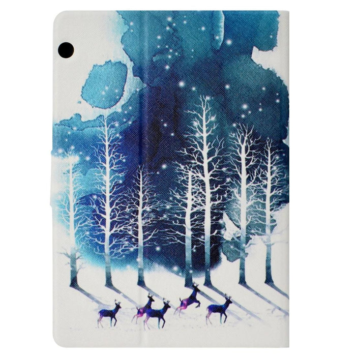 Electric Pressed Left Right Flat Feather Case With Sleep Function Pen Cover & Card Slot & Holder