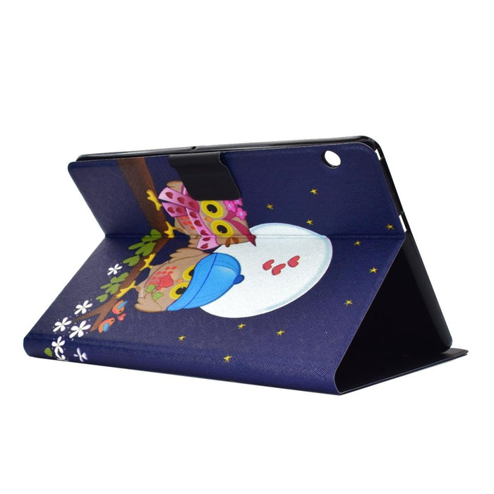 Electric Pressed Left Right Flat Feather Case With Sleep Function Pen Cover & Card Slot & Holder
