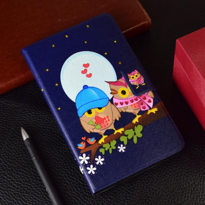 Electric Pressed Left Right Flat Feather Case With Sleep Function Pen Cover & Card Slot & Holder