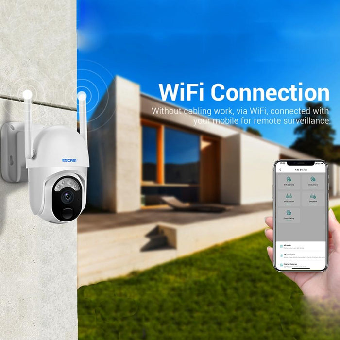 3Mp Cloud Storage Pt Wifi Pir Alarm Ip Camera With Solar Panel Battery Support Full Colour Night Vision & Two Way Audio