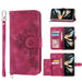 Embossed Floral Leather Phone Wallet For Samsung Galaxy z