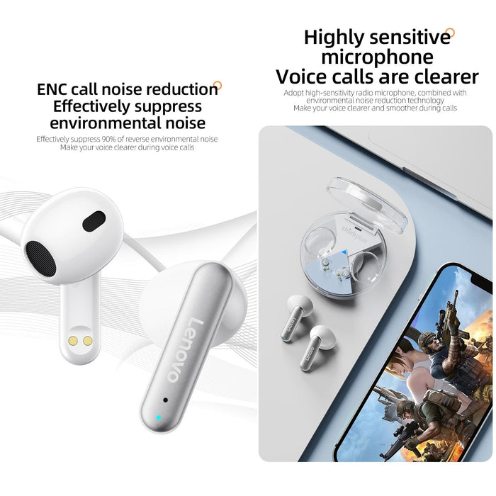 Lp10 Tws Wireless Bluetooth 5.2 Noise Reduction Earphone With Mic