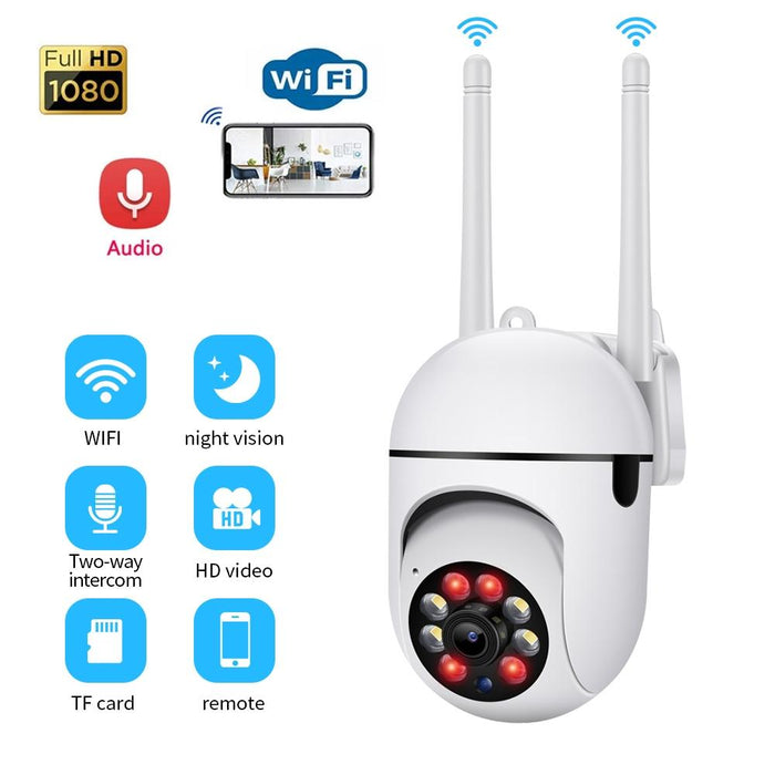 1080P Hd Wireless Wifi Smart Surveillance Camera Support Night Vision / Two Way Audio Without Memory