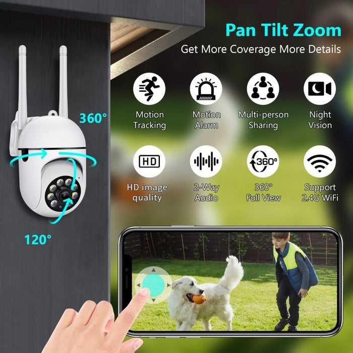 1080P Hd Wireless Wifi Smart Surveillance Camera Support Night Vision / Two Way Audio Without Memory