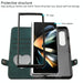 Double Fold Leather Phone Case With Side Buckle For Samsung