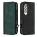 Double Fold Leather Phone Case With Side Buckle For Samsung