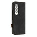 Double Fold Leather Phone Case With Side Buckle For Samsung