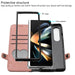 Double Fold Leather Phone Case With Side Buckle For Samsung