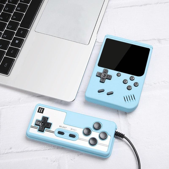 Doubles 3.0 Inch Macaron Mini Handheld Game Console Built-In 800 Games