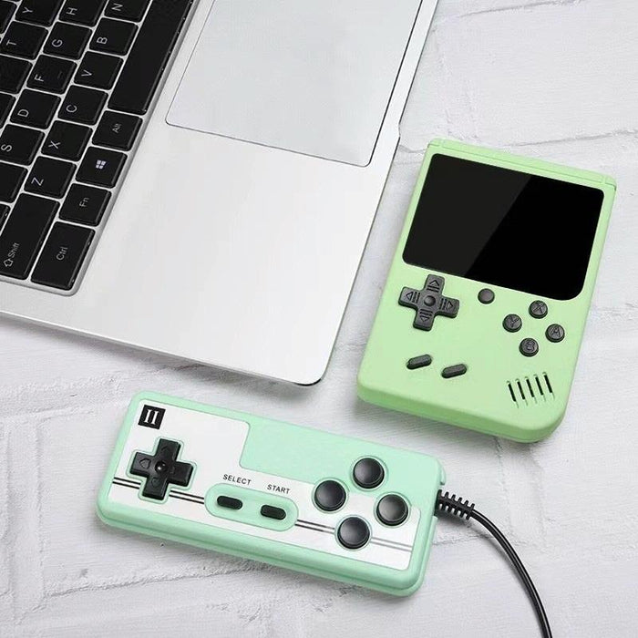 Doubles 3.0 Inch Macaron Mini Handheld Game Console Built-In 800 Games