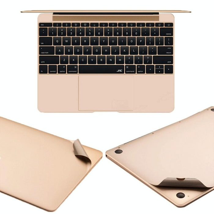 For Macbook Pro 13.3 Inch A2159 2019 With Touch Bar 4 In 1 Upper Cover Film + Bottom Cover Film + Full-Support Film + Touchpad Film Laptop Body Protective Film Sticker