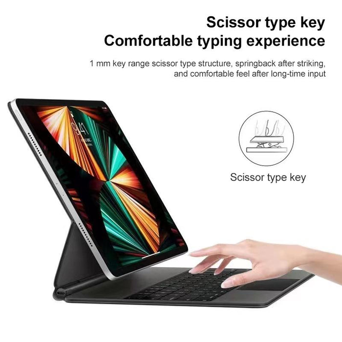 P10 Bluetooth Keyboard Leather Case With Touch Pad