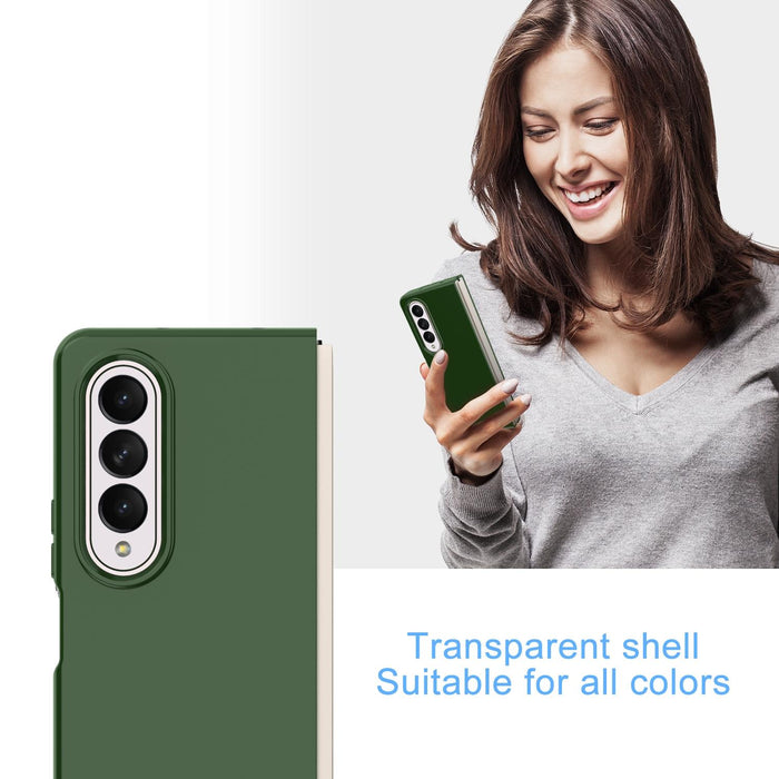 Solid Colour Pc Folding Case For Samsung Galaxy z Fold 4 5g