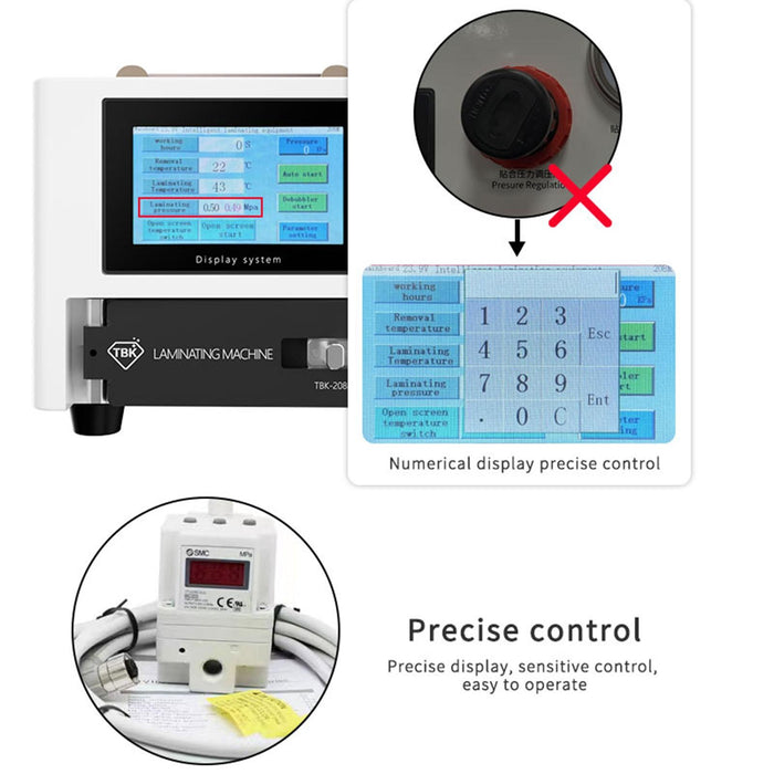 Tbk 208m 3 In 1 Mini Lcd Touch Screen Vacuum Laminating