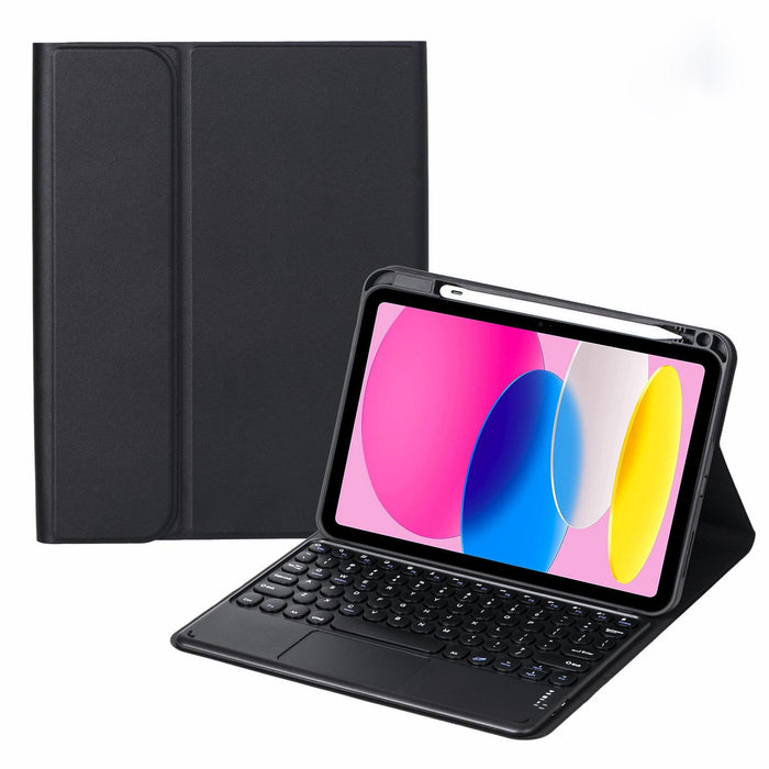 For Ipad 10Th Gen 10.9 2022 Sa-10C Bluetooth Touch Keyboard Leather Tablet Case With Pen Slot