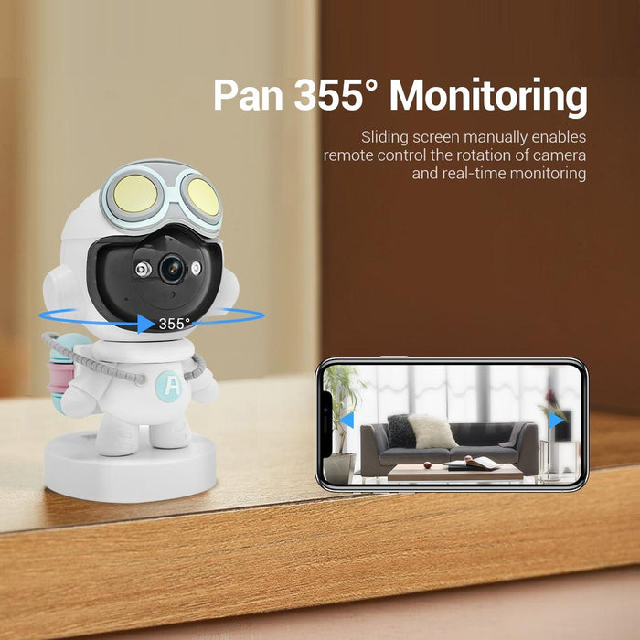 P1 Motion Detection & Tracking 2Mp Sound Alarm Cloud Storage Two-Way Audio Night Vision Wifi Camera