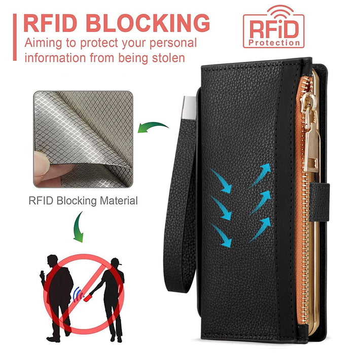 Rfid Anti Theft Leather Case For Samsung Galaxy z Fold 4