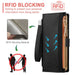 Rfid Anti Theft Leather Case For Samsung Galaxy z Fold 4