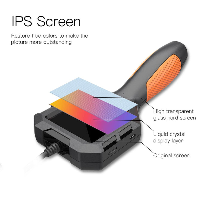 3.9Mm P10 2.8 Inch Hd Handheld Endoscope With Lcd Screen Length 10M