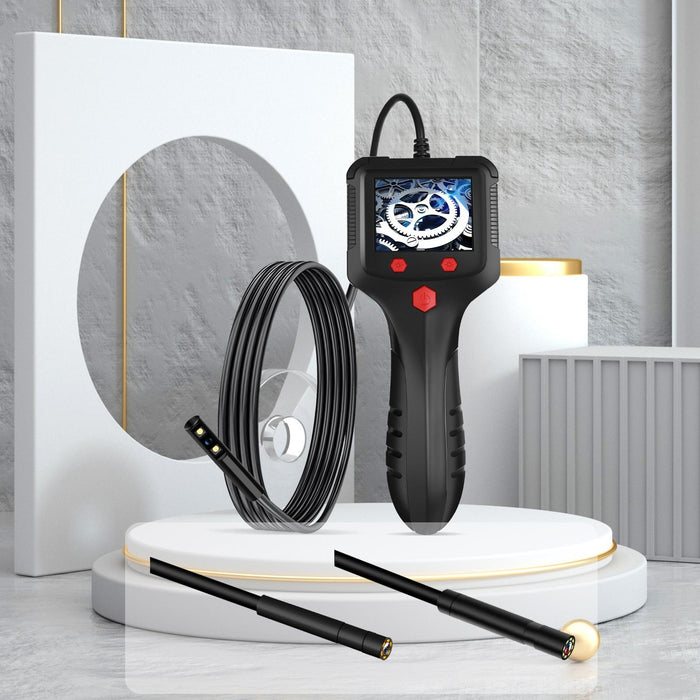 8Mm Side 2.4 Inch Hd Handheld Endoscope Hardlinewith With Lcd Screen Length 15M