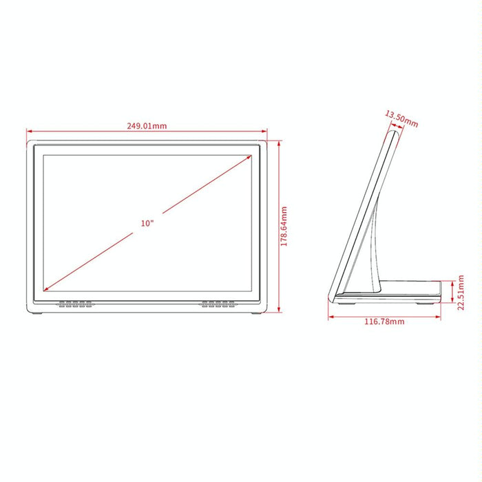 10.1 Inch Touchscreen All In One Pc Rk3288 2gb 16gb Android