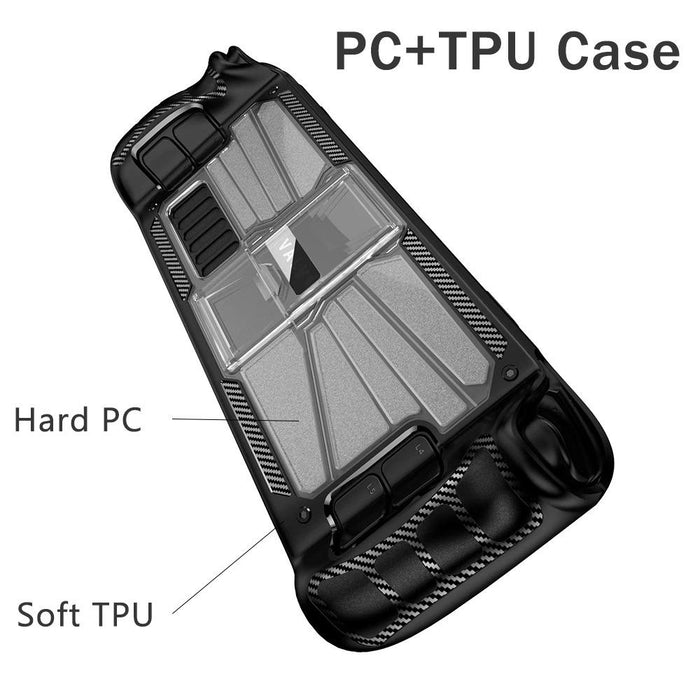 Shockproof Pc Tpu Game Console Protective Case With Holder