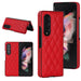 Foldable Microfiber Phone Case Rhombic Design For Samsung