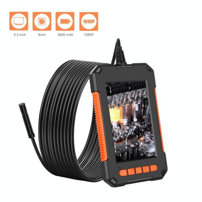 8Mm Hd Waterproof Portable Integrated Hand-Held Vertical Screen Industry Endoscope Length 10M