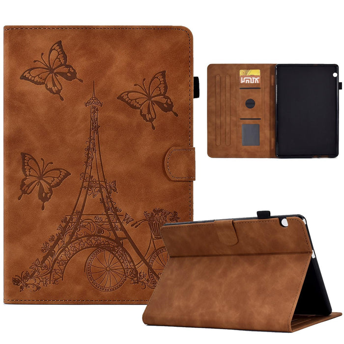 Tower Embossed Leather Tablet Case