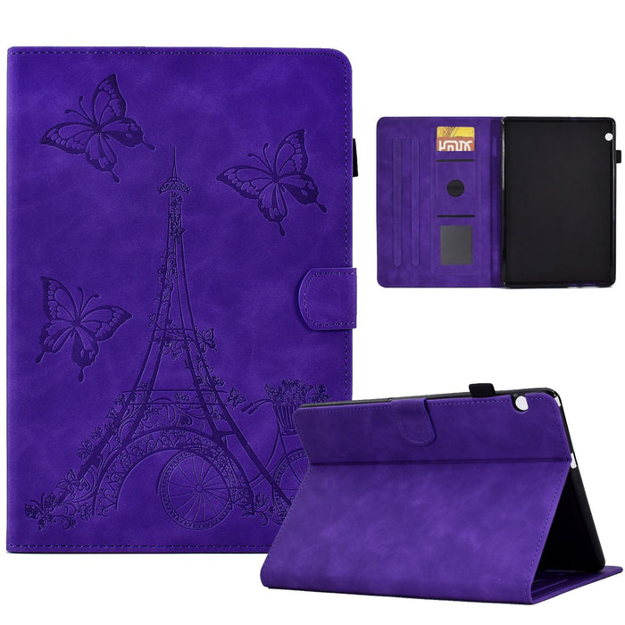 Tower Embossed Leather Tablet Case