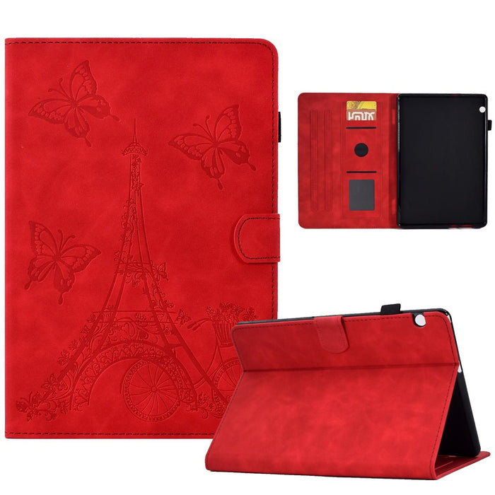 Tower Embossed Leather Tablet Case