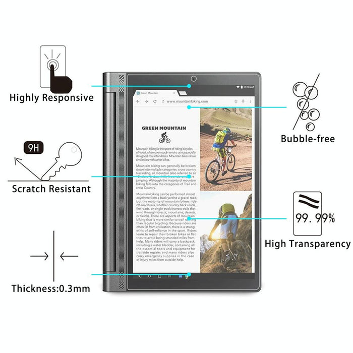 For Lenovo Yoga Tab3 Pro-X90Y 10.1 9H 0.3Mm Explosion-Proof Tempered Glass Film