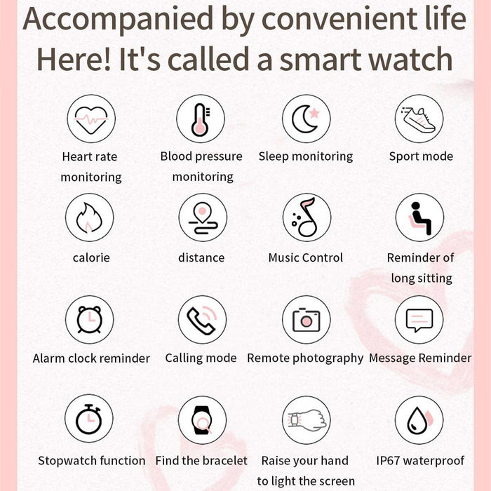 Waterproof Smart Wristband Heart Rate Blood Pressure Monitoring