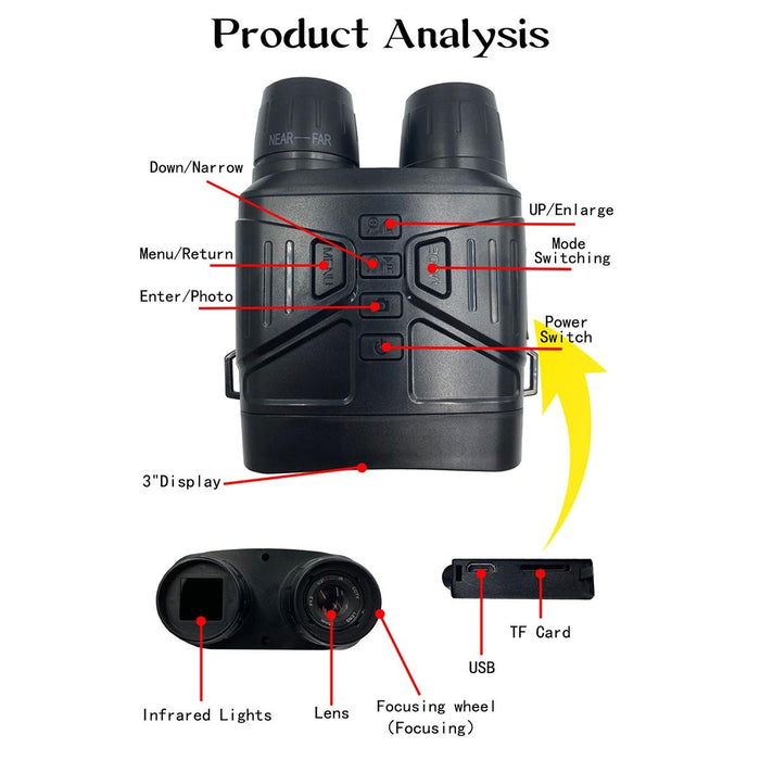 Nv4000 Outdoor Hunting 4K Hd Binocular Night Vision