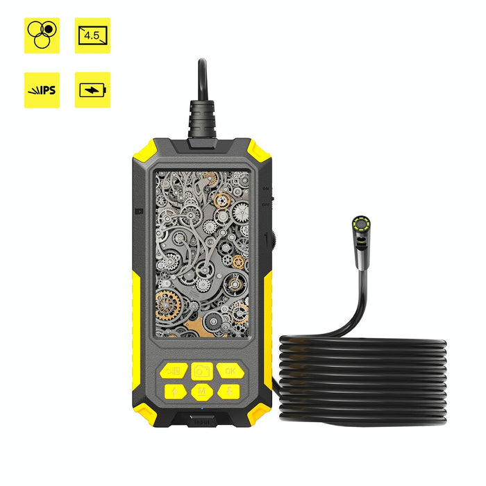 8Mm 4.5 Inch Three Camera Endoscope With Screen Length 2M Hard Line