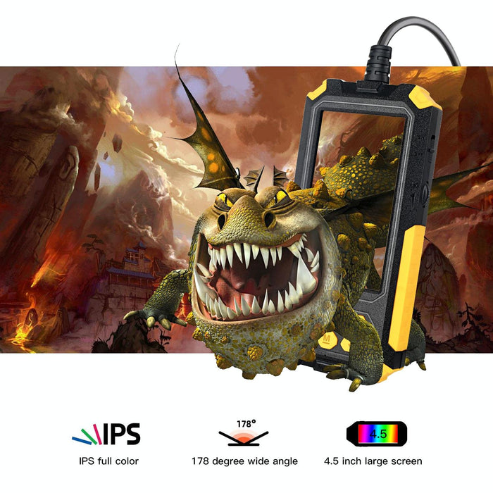 4.5 Inch Dual Camera With Screen Endoscope Length Hard Line