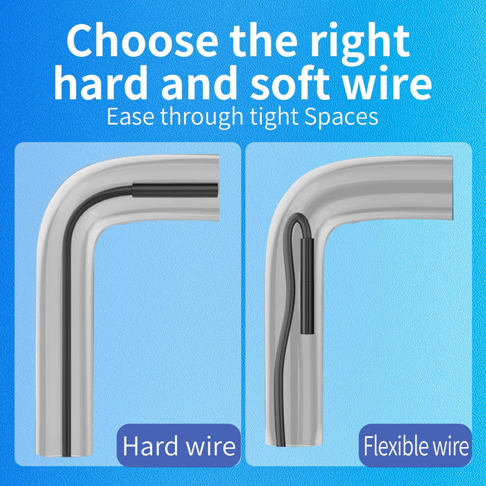 Ip68 8Leds 8Mm Industrial Videoscope For Iphone 8 Pin Length 3.5M Flexible Line