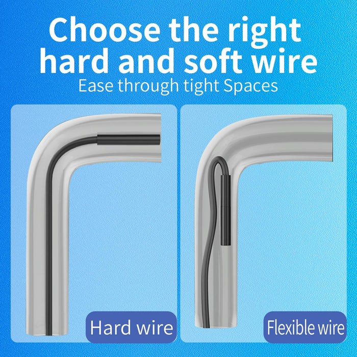 Ip68 8Leds 8Mm Industrial Videoscope For Iphone 8 Pin Length 5M Hard Line